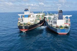 Aerial Drone Imagery Capturing Sanctioned Oil STS Operations and Shadow Fleet Activity in Southeast Asia