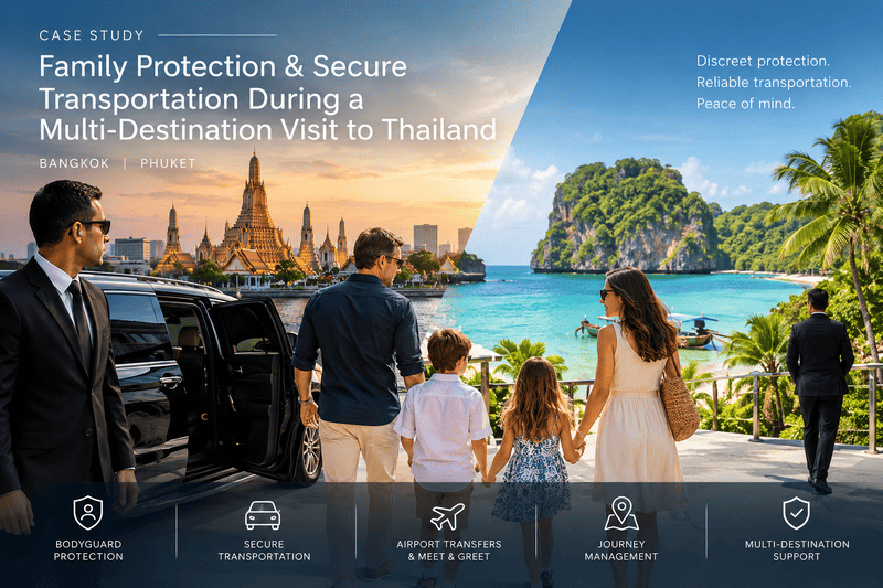 Case Study Family Protection & Secure Transportation During a Multi-Destination Visit to Thailand
