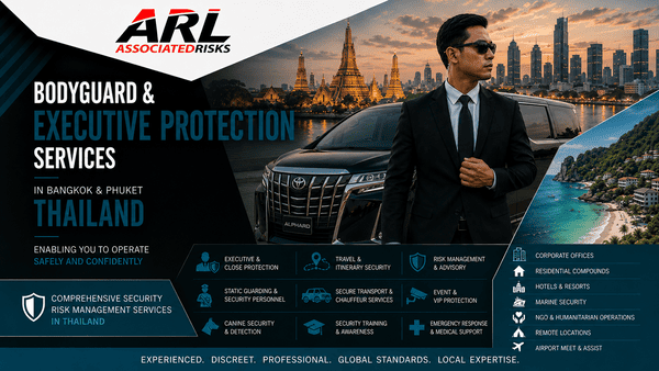 Bodyguard and Executive Protection Services – VIP Security, Close Protection, Luxury Van with Security Driver and Professional English-Speaking Bodyguards in Bangkok Thailand